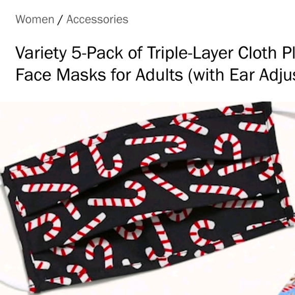 $15/5 pleated 3-layered facemasks w/ ear a… - Picture 3 of 16